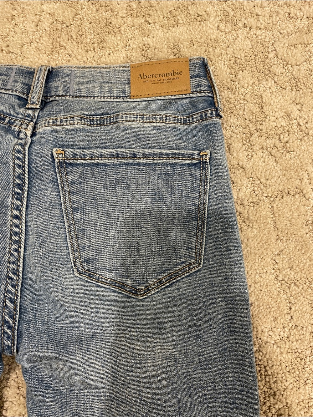 abercrombie kids Light Blue Straight Leg Jeans - Picture 7 of 7
